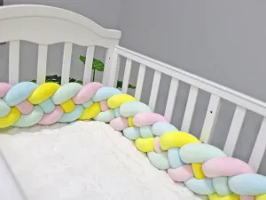 Soft Baby Bed Bumper Four Braid