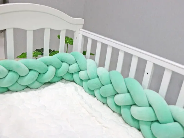 Soft Baby Bed Bumper Four Braid