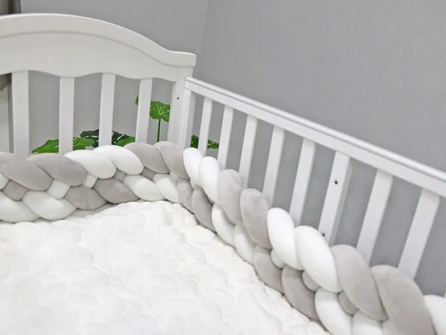Soft Baby Bed Bumper Four Braid