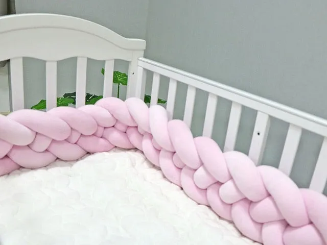 Soft Baby Bed Bumper Four Braid
