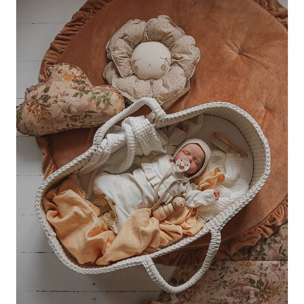 Soft Velvet Mat With Frill - Caramel