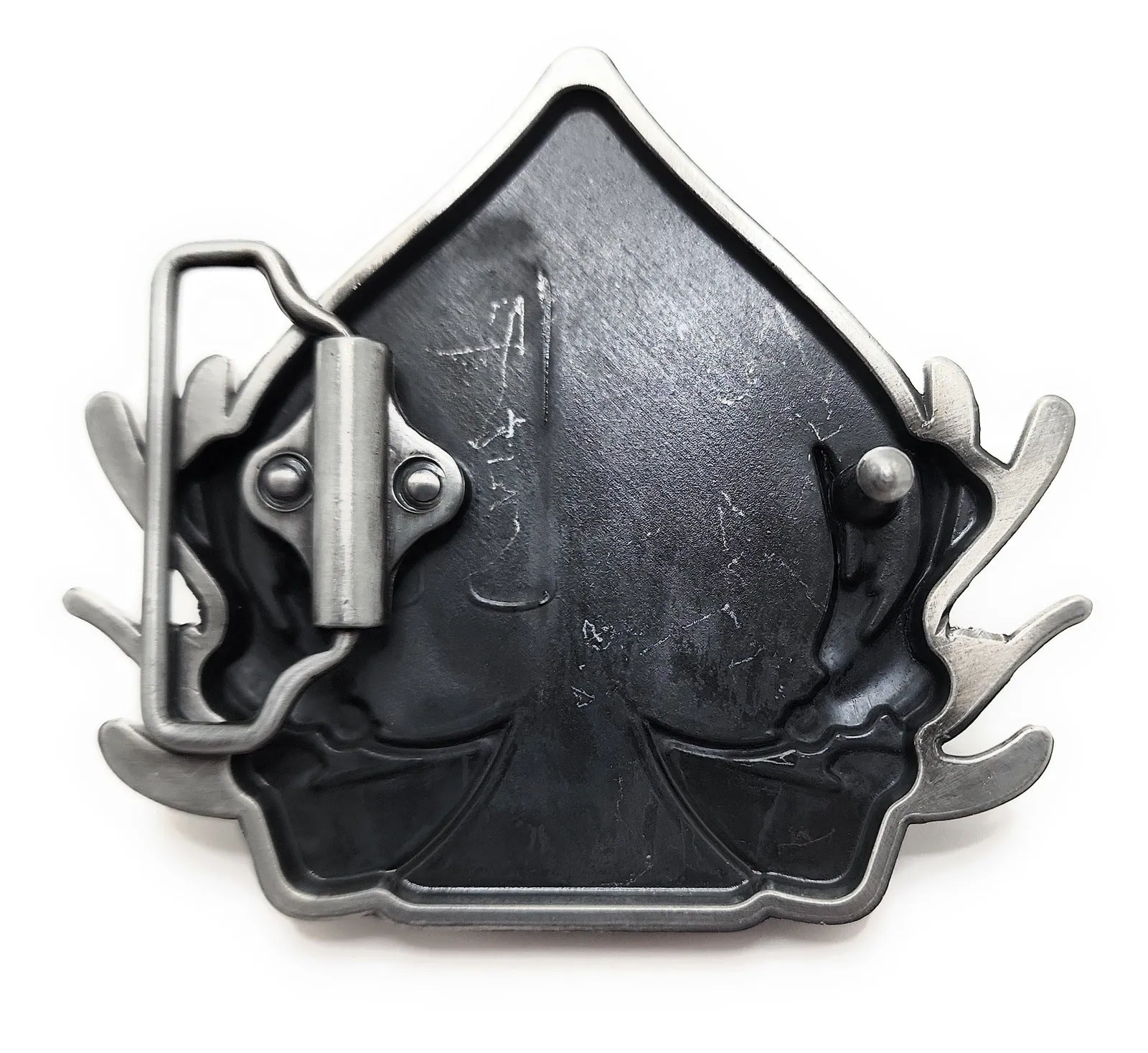 Spade with Birds Belt Buckle