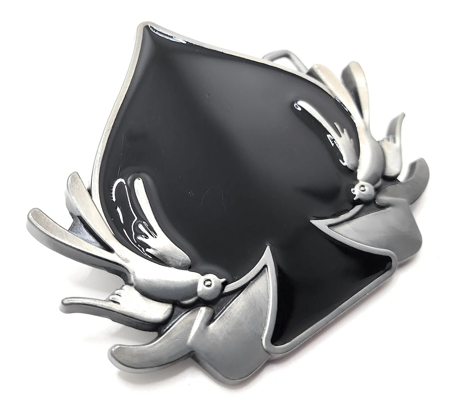 Spade with Birds Belt Buckle