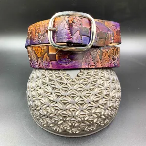 Stamped Leather Belt - Colorado