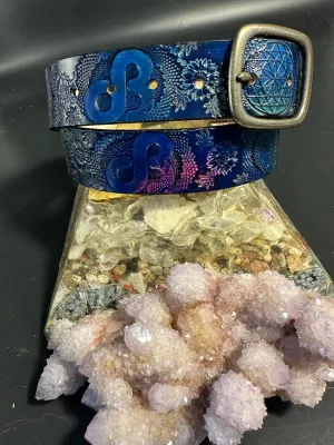 Stamped Leather Belt - Daily Bread