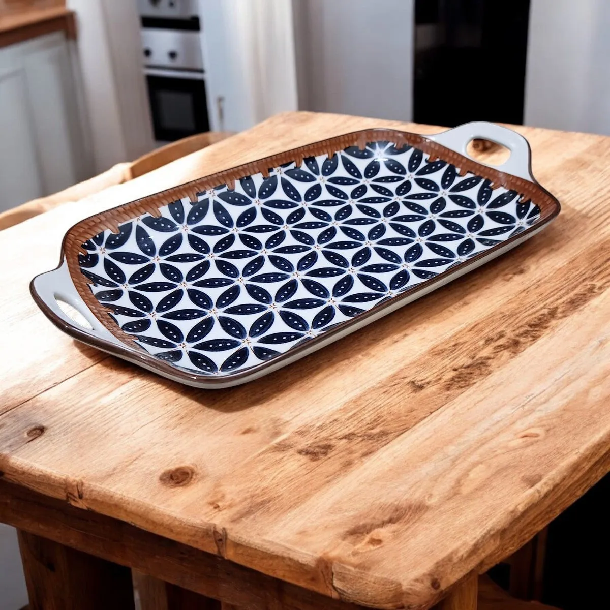 Starburst Series Ceramic Serving Tray (12 inch)