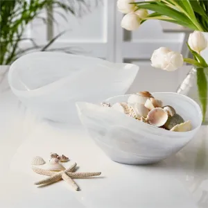 Striations White Wave Bowl (food safe)
