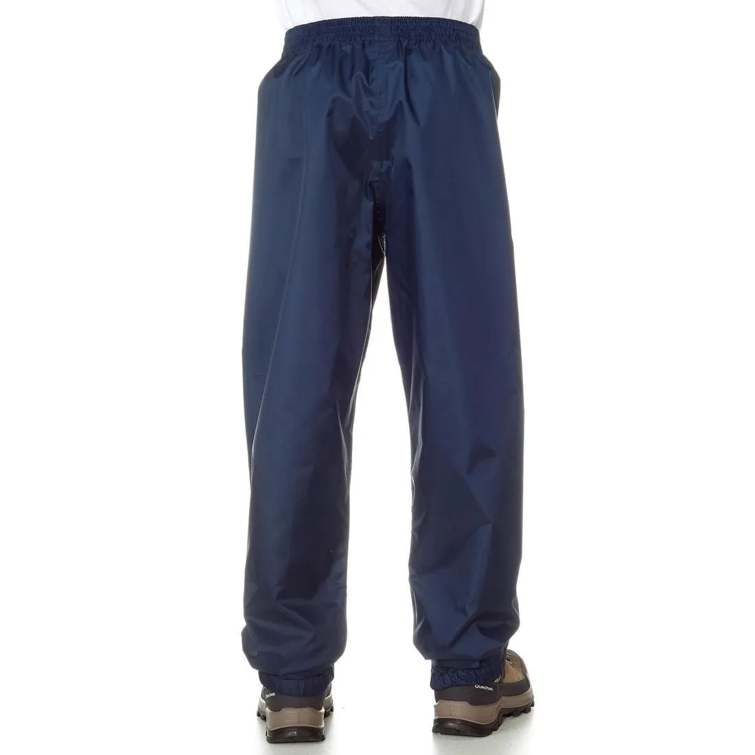 Surpantalon de randonnée imperméable enfant 2-6 ans, MH100 bleu noir