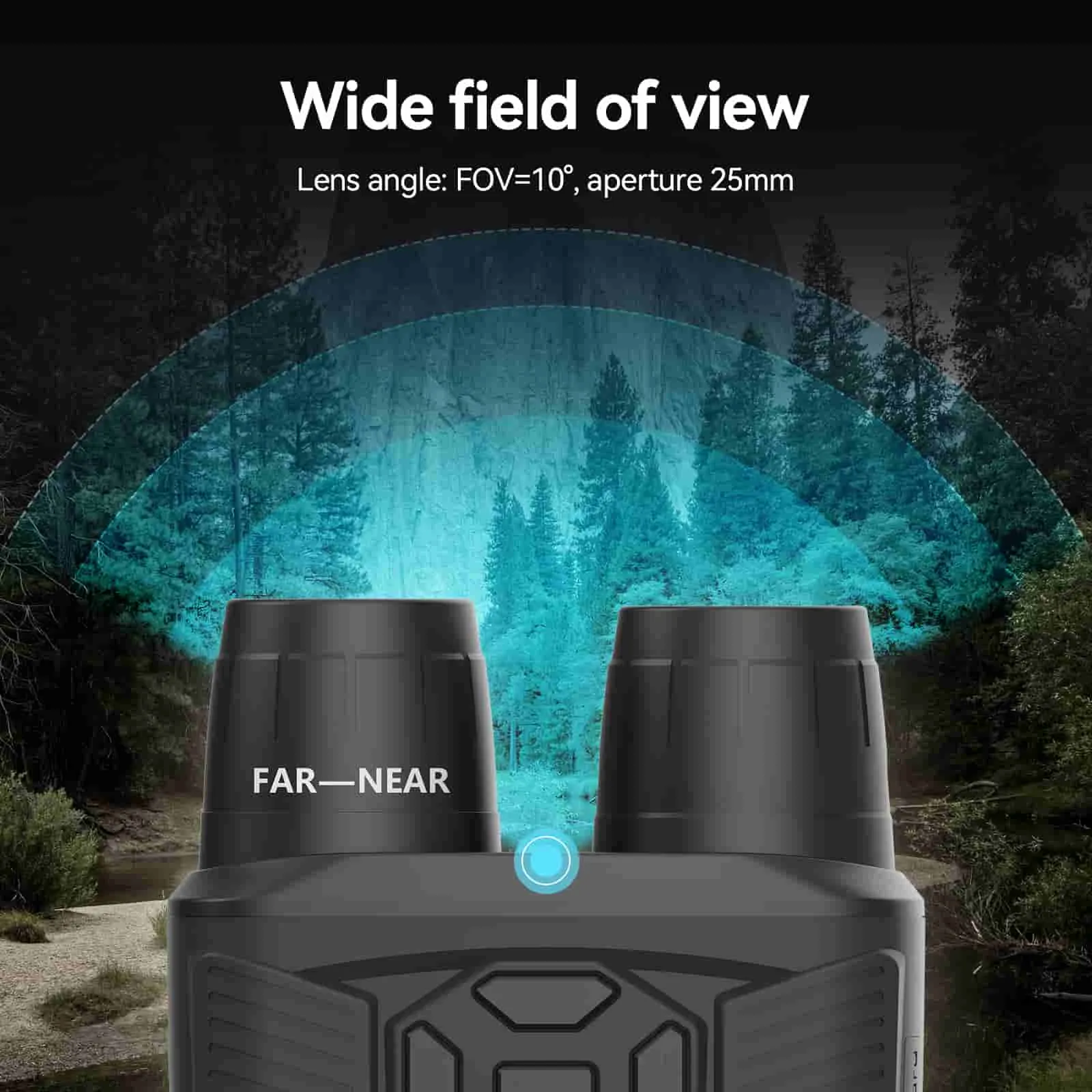Svbony SA206 Night Vision Goggles Binoculars 4K Digital Infrared for Hunting, Bird Watching, Wildlife Observation, Night Fishing Camping - F9394A