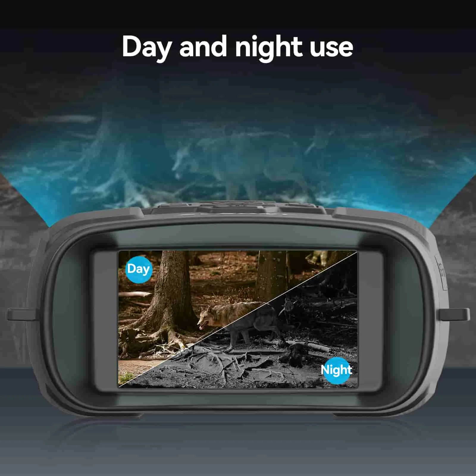Svbony SA206 Night Vision Goggles Binoculars 4K Digital Infrared for Hunting, Bird Watching, Wildlife Observation, Night Fishing Camping - F9394A