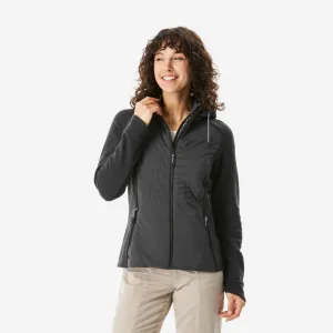 Sweat à capuche de randonnée femme, NH500 Hybrid