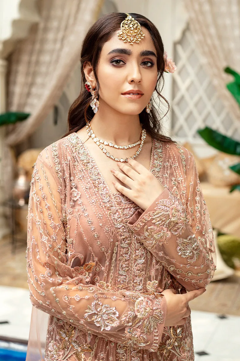 Tea Pink Pakistani Dress in Kameez Trouser Style #WS711