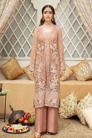 Tea Pink Pakistani Dress in Kameez Trouser Style #WS711