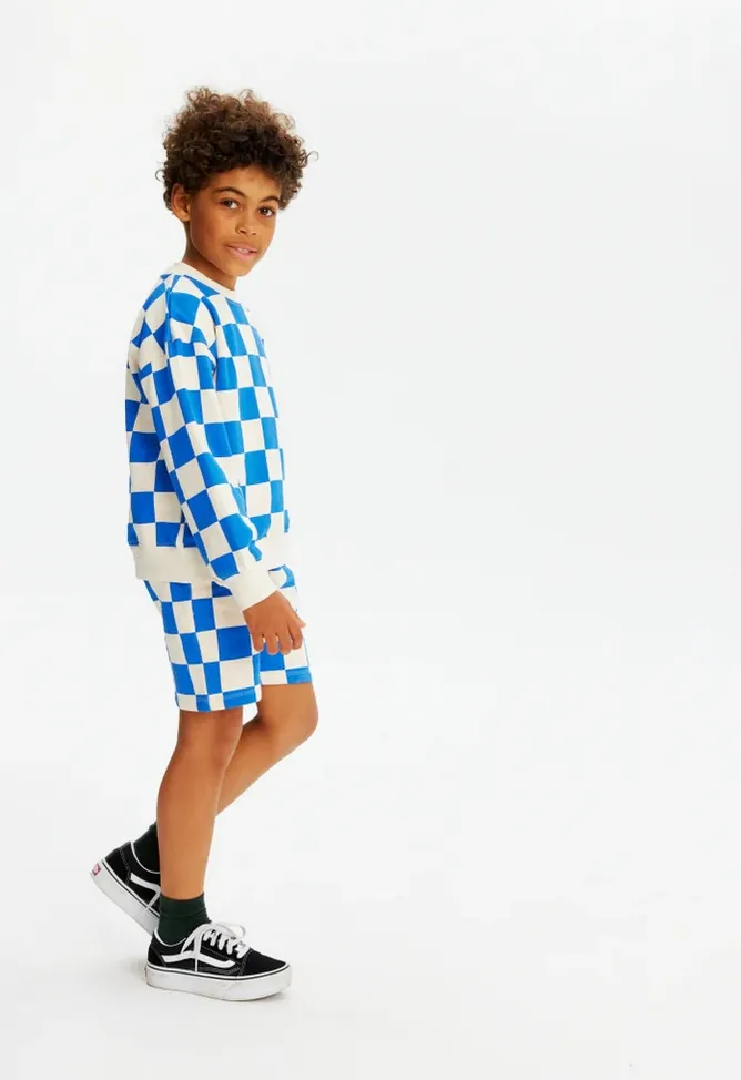 The Jeffry Oversized Sweatshirt - Strong Blue - KIDS