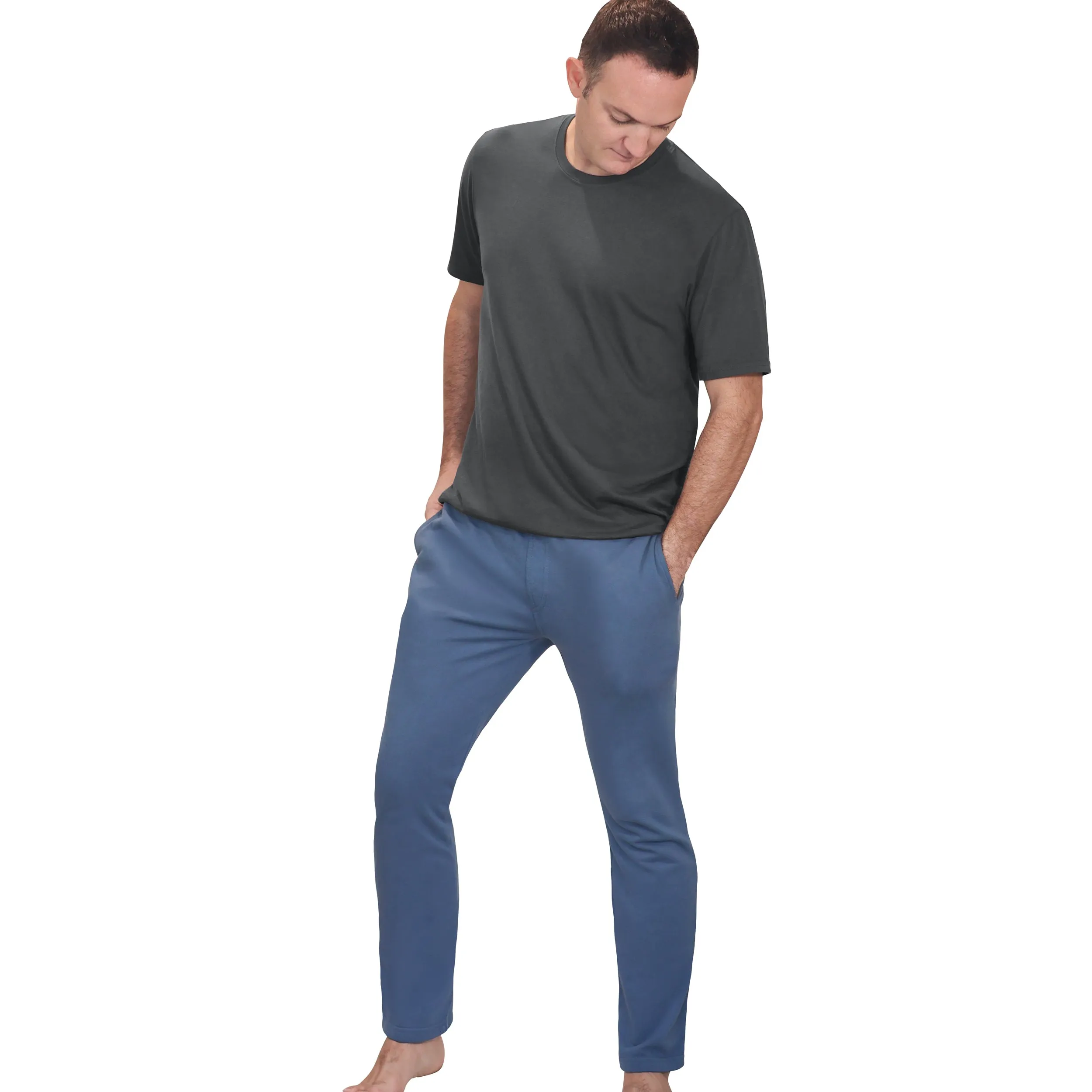 The Softest Mens Cotton Fleece Pant | Dark Navy