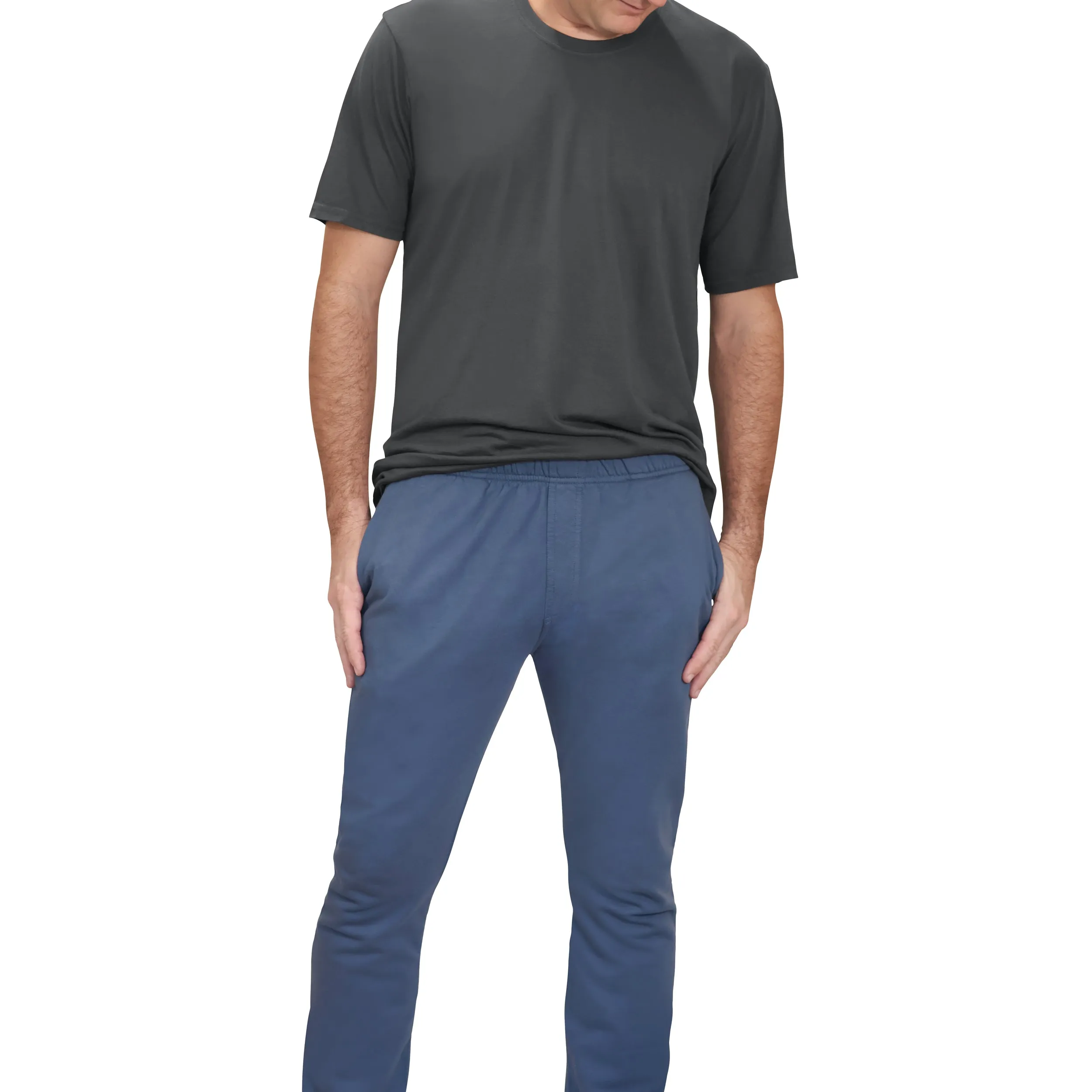 The Softest Mens Cotton Fleece Pant | Dark Navy