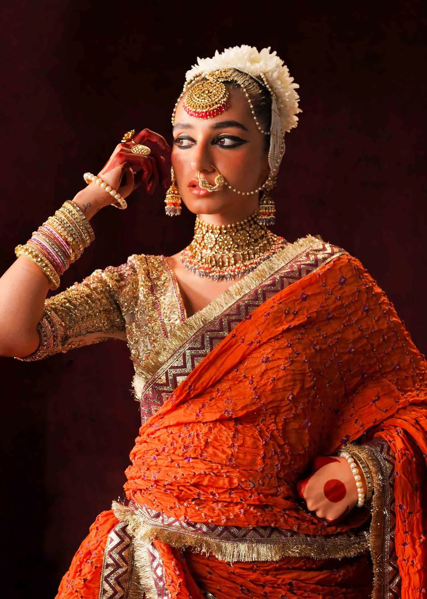Traditional Bridal Lehenga Choli Dupatta Wedding Dress
