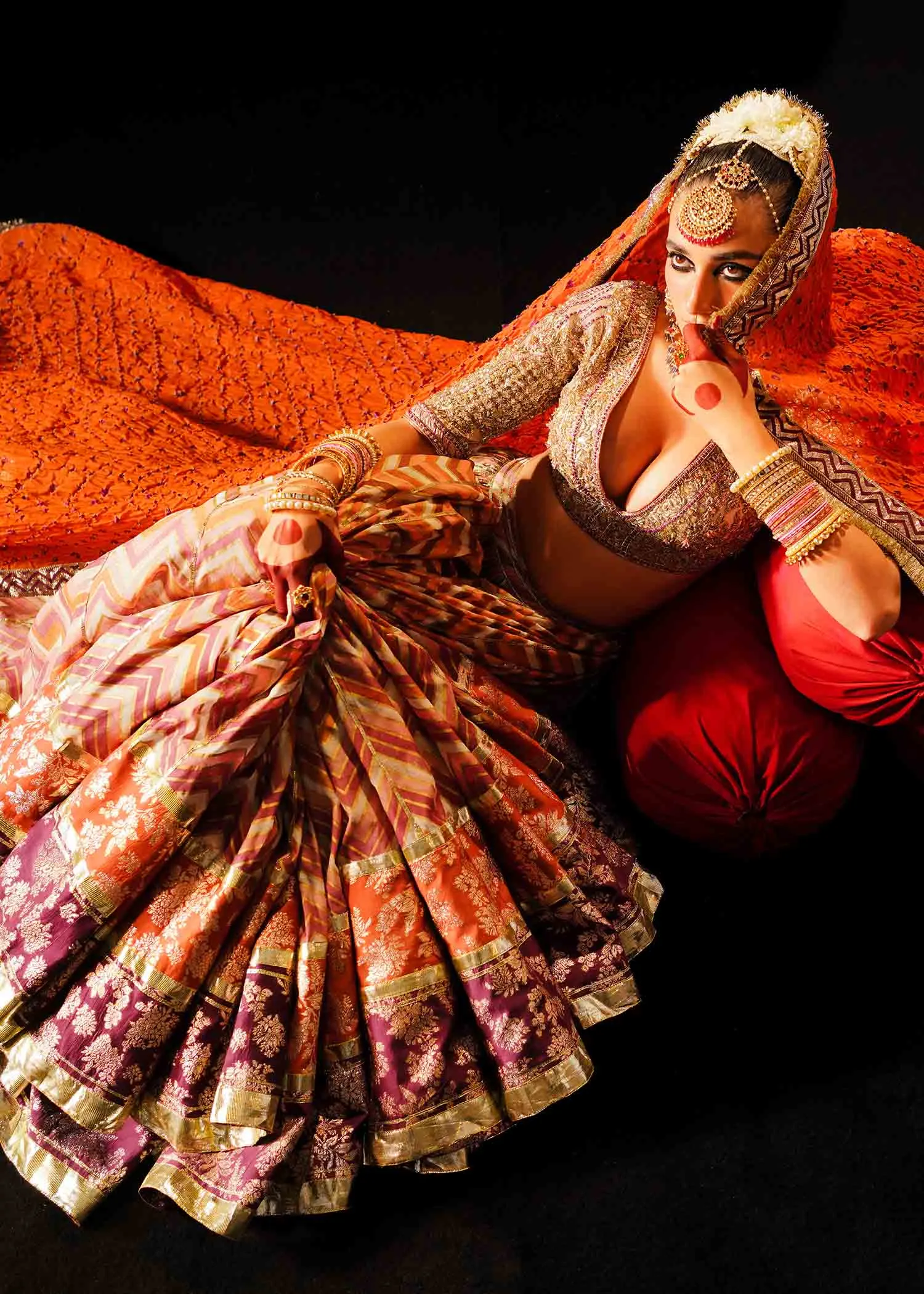Traditional Bridal Lehenga Choli Dupatta Wedding Dress