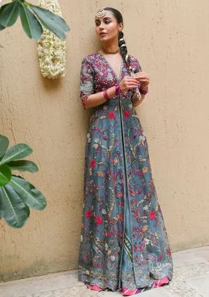 Traditional Pishwas Frock and Sharara Mehndi Dress