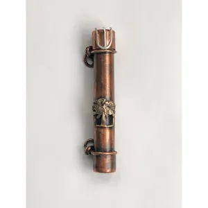 Tree of Life Mezuzah in Copper and Bronze by Sherri Cohen Design
