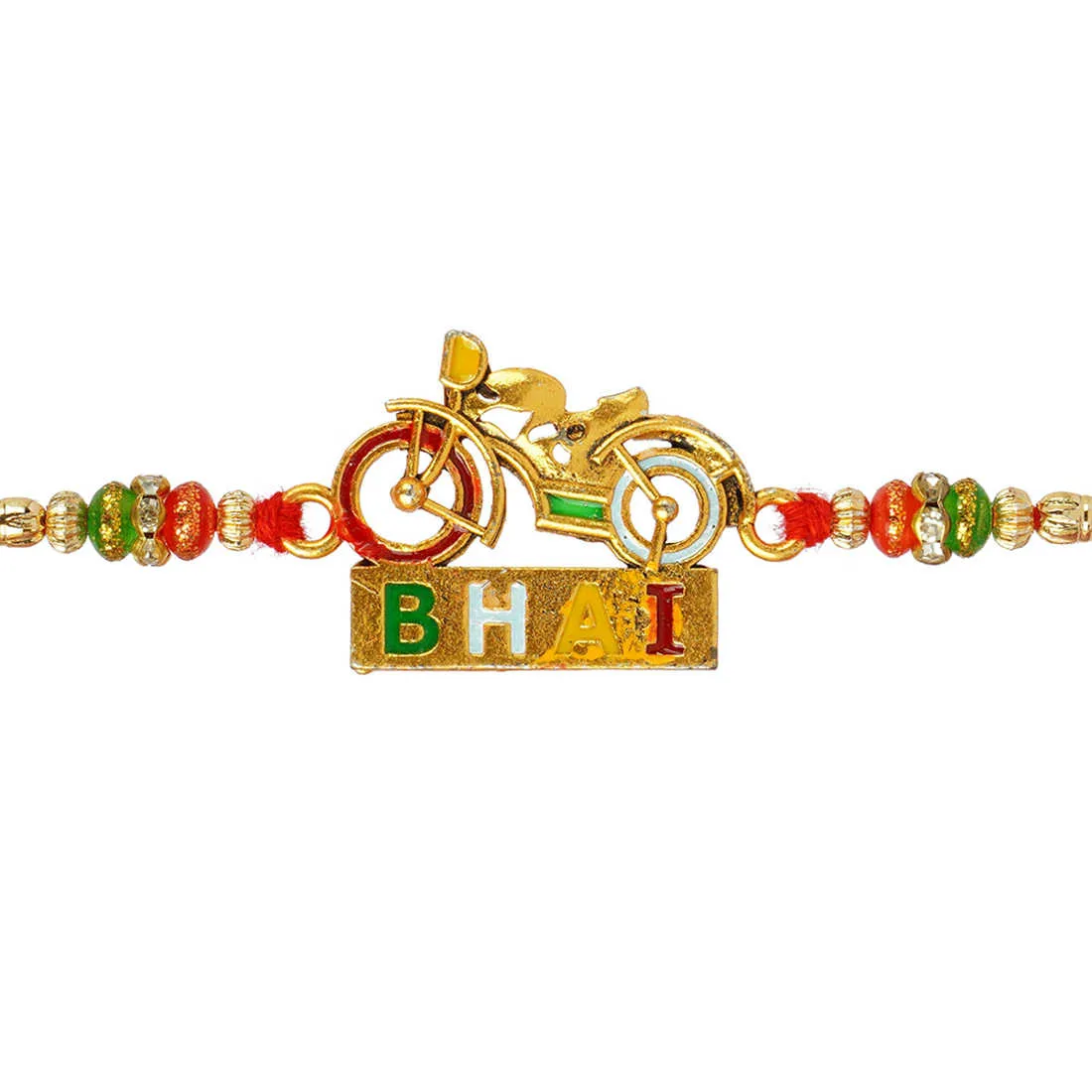Urmika Flute, Bhai and Tortoise Rakhi Set of 3 with Roli Chawal