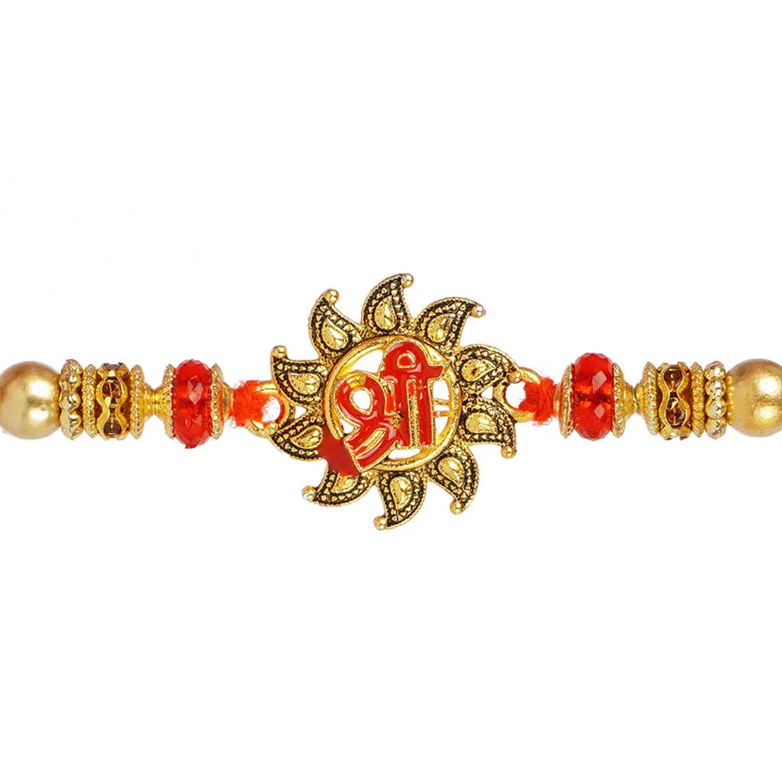 Urmika Shri Krishna Rakhi Set of 3 with Roli Chawal