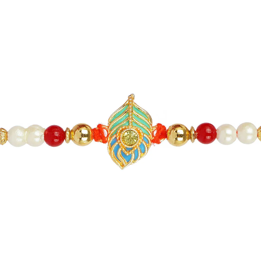 Urmika Shri Krishna Rakhi Set of 3 with Roli Chawal