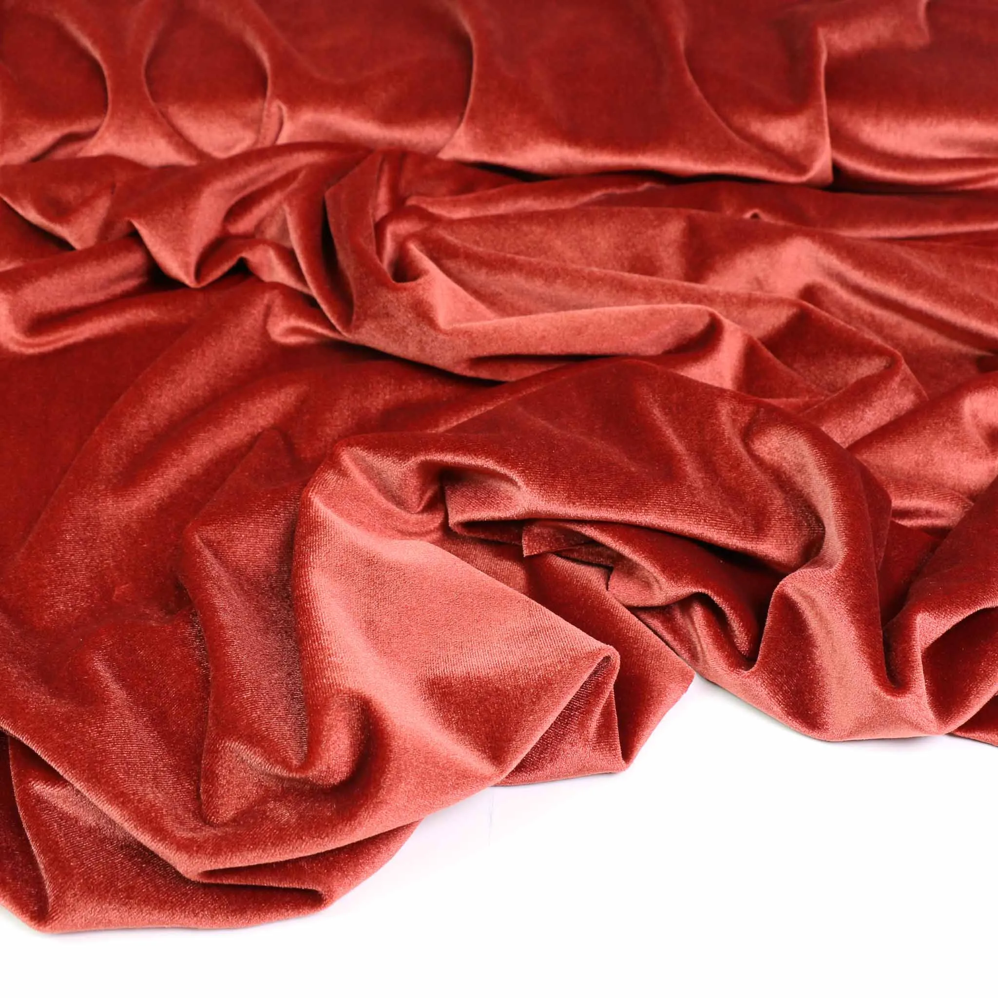 Velour - Dusky pink, Terracotta