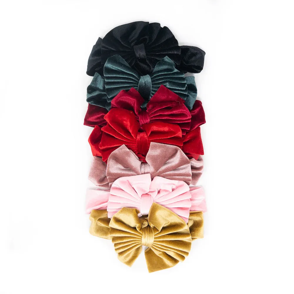 Velvet Bow Headband (Clearance)
