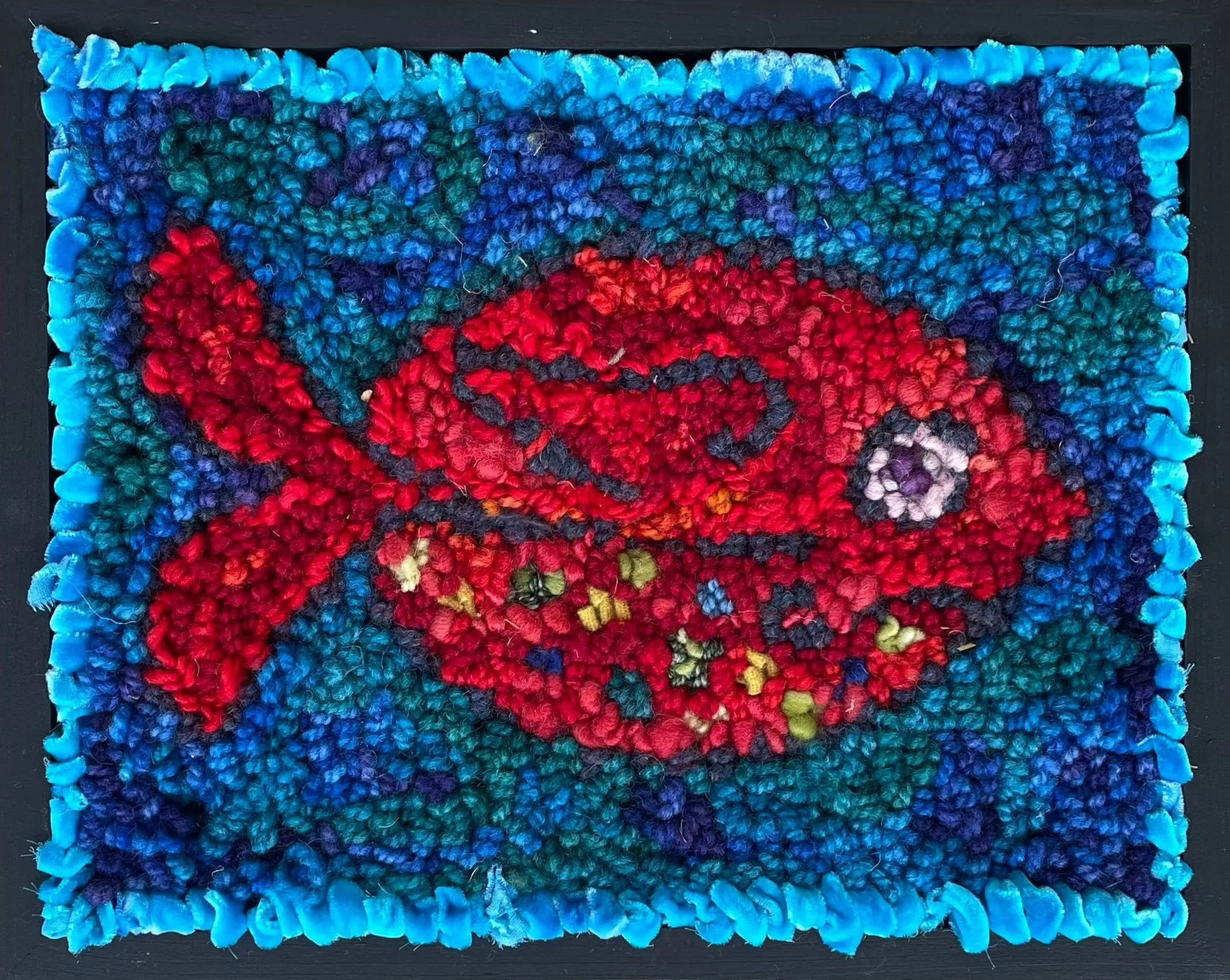 Velvet Fish 1 11.5" x 9" Framed