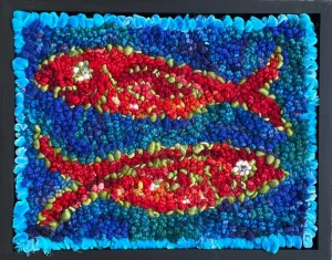 Velvet Fish 2 11.5" x 9" Framed
