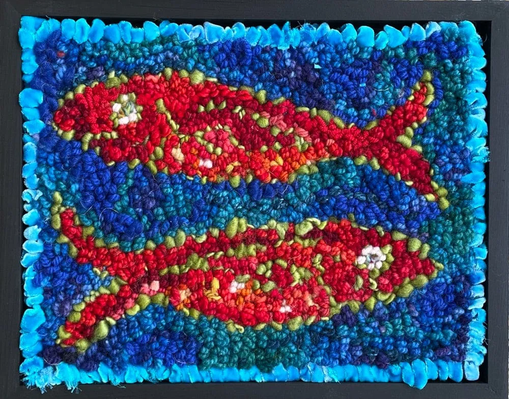 Velvet Fish 2 11.5" x 9" Framed