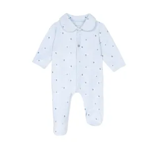 Velvet Puppy Print Sleepsuit