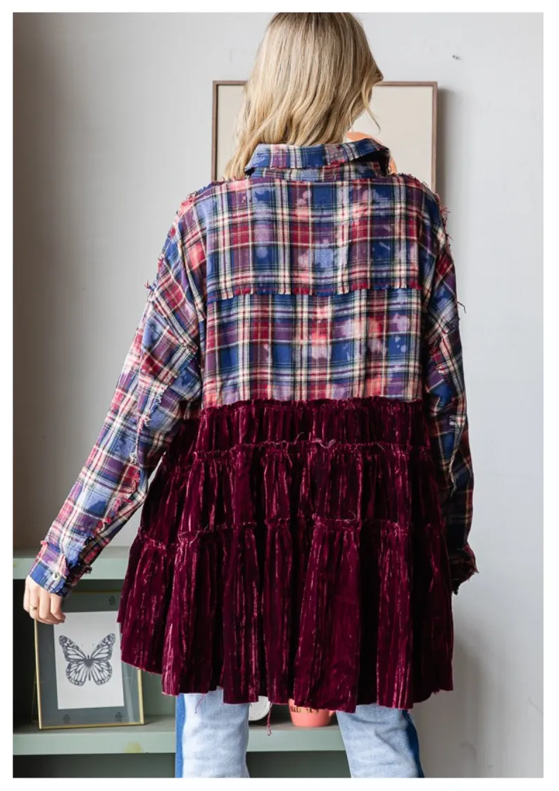 Velvet Ruffles Top