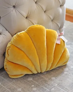 Velvet Shell Pillow Mustard Large