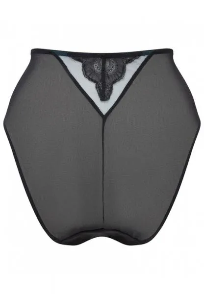 VIP Confession High Waisted Brazilian - Black/Teal -