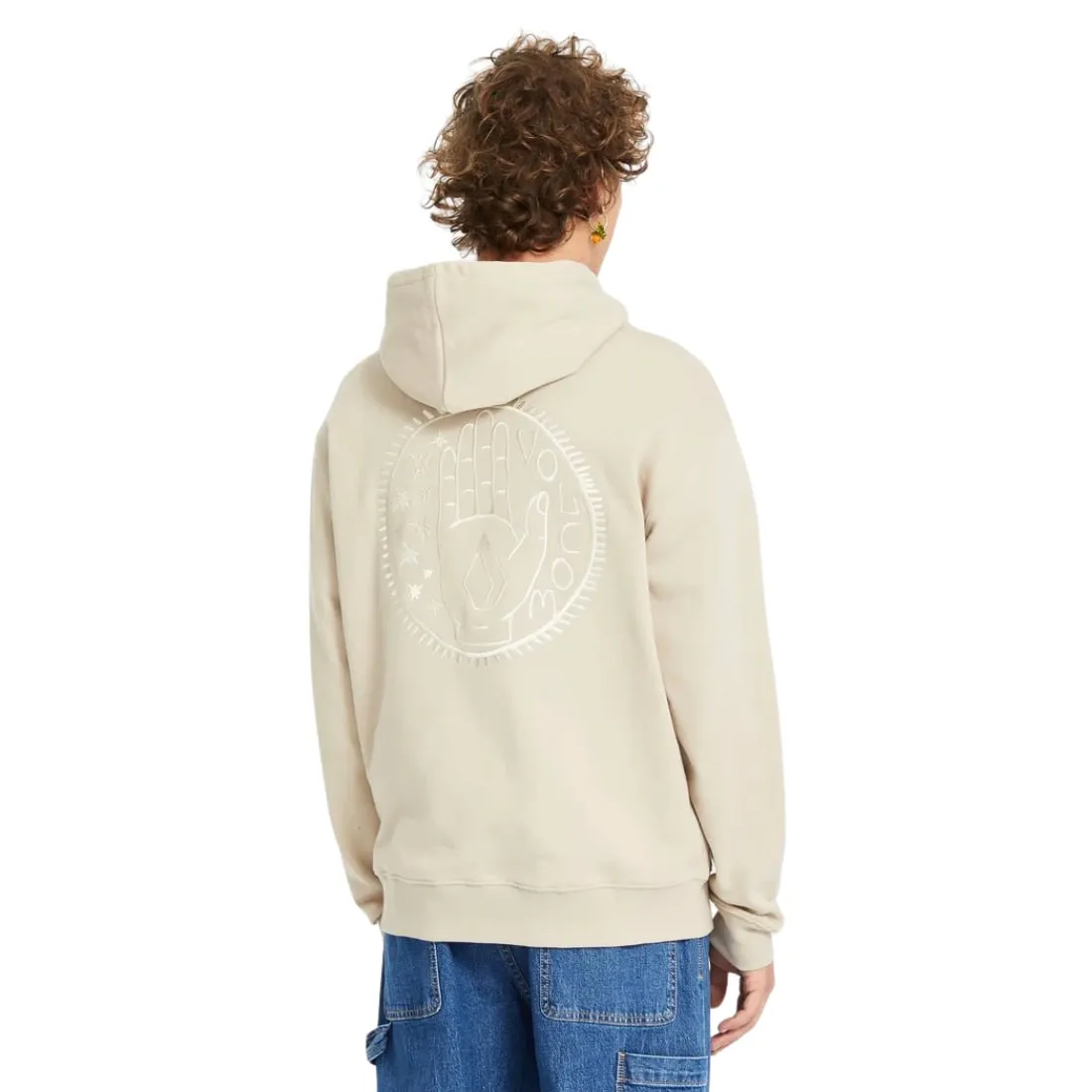 Volcom Handerry Pullover Hood - Light Khaki