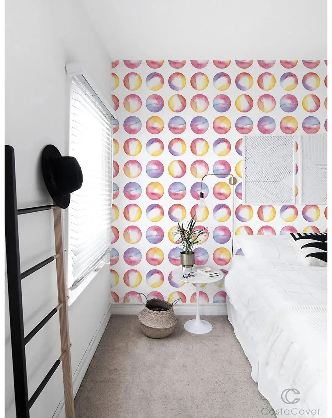 Watercolor Bubbles Circles Removable Wallpaper