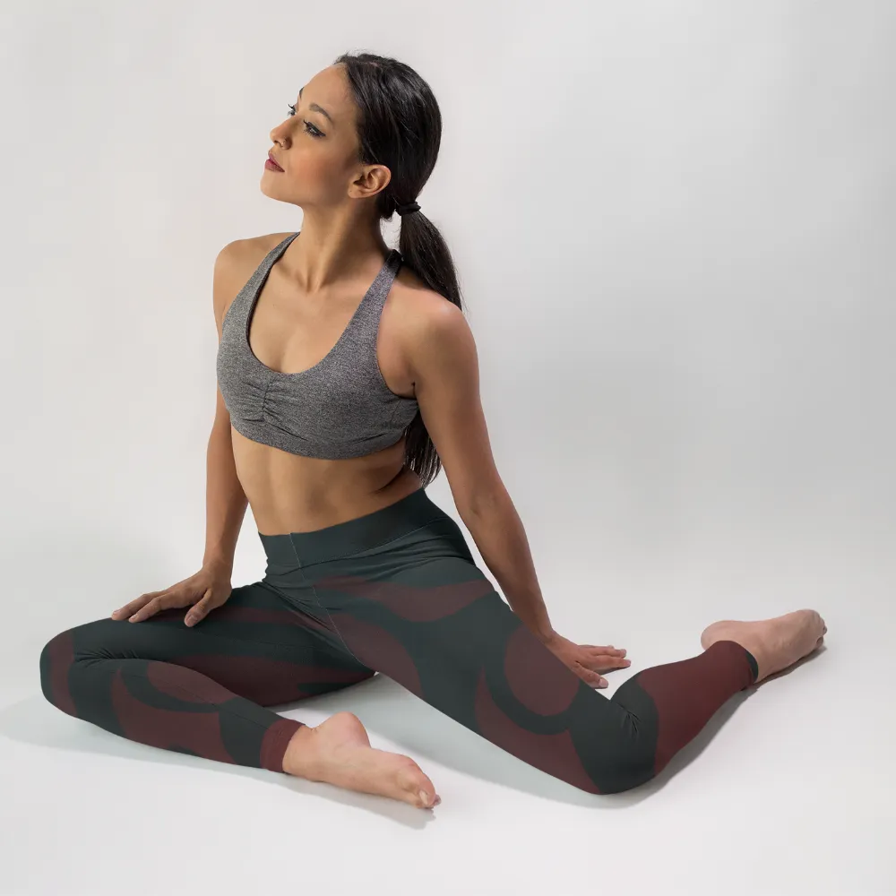 Wearable Art Leggings : Firebrand