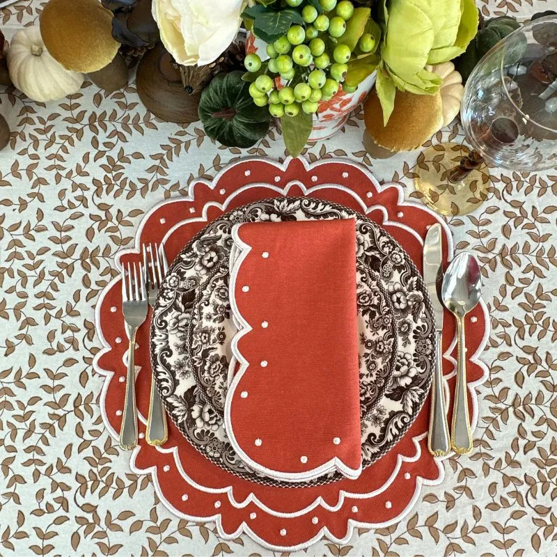 Woodland Leaves - Tablecloth IMPERFECT 120 Round