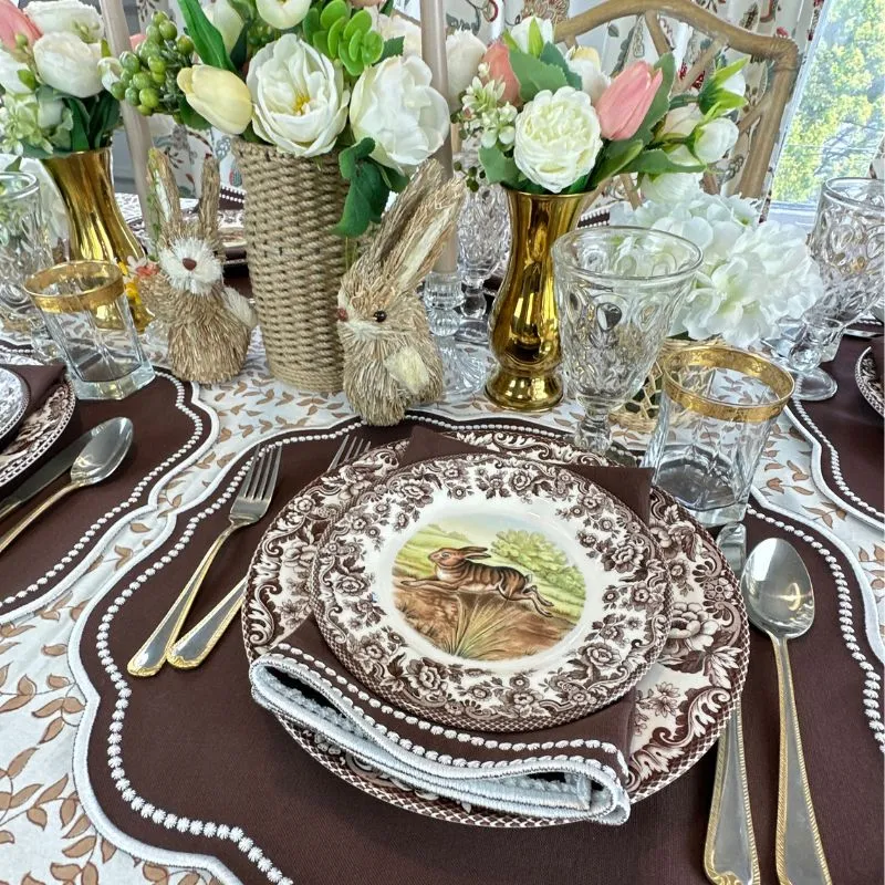 Woodland Leaves - Tablecloth IMPERFECT 120 Round