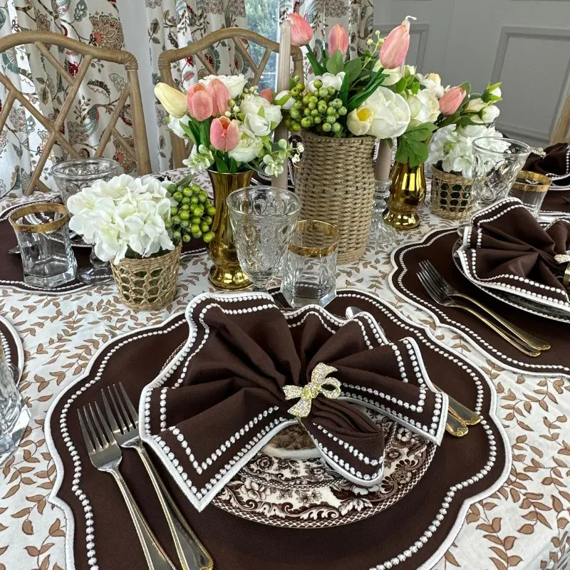Woodland Leaves - Tablecloth IMPERFECT 120 Round