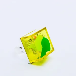 Yellow Node Art Ring.02