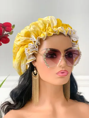 Yellow Satin Bonnet